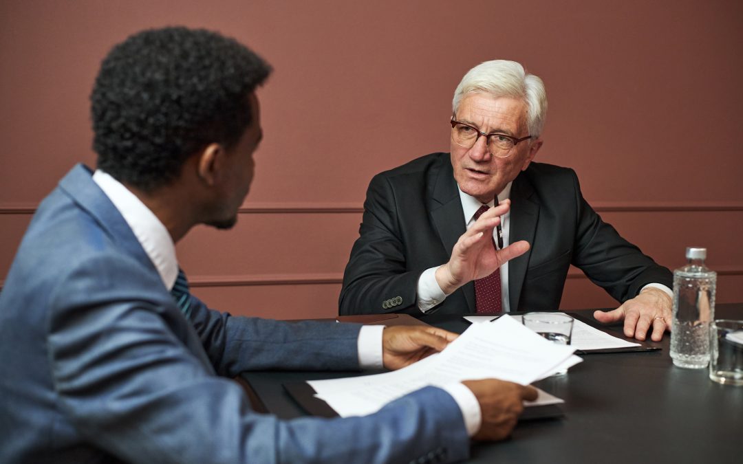 avocat accompagné client licenciement scène réaliste